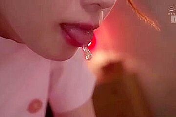 08091,A beautiful woman who feels