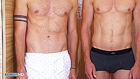 2 Fitness Males Get Sucked By Us In A Shower