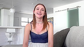 A young student 18+ tries himself at porn casting and passes it successful   