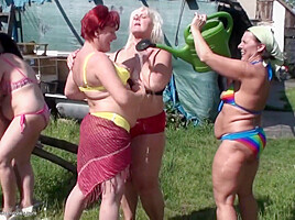 Alex17 Gorgeous Young Lesbians Outdoors Fuck