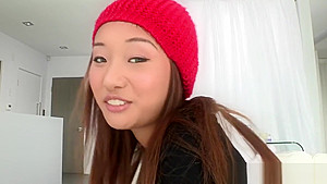 Alina Li's tight pussy swallows a big dick