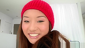 Alina Li's tight pussy swallows a big dick