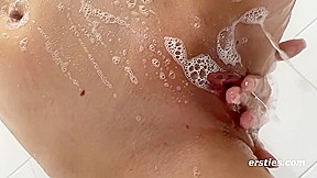 All Wet & Soapy, Eve Grabs A Dildo To Bring Herself Pleasure