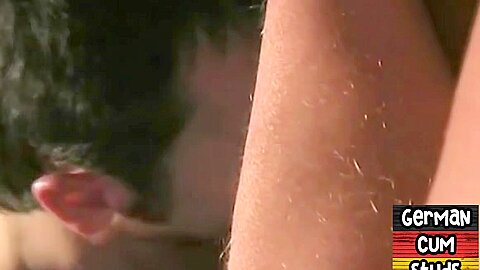 Amateur German bottom bareback fucked in asshole at home