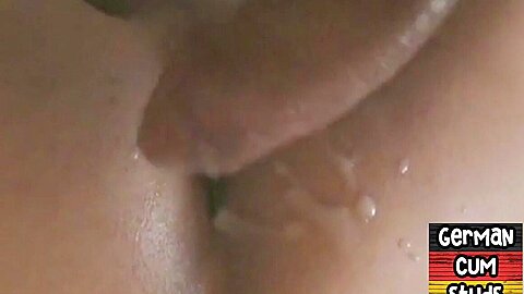 Amateur jizzed German gay rimmed and fucked in asshole