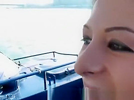 Amateur public porn on a ferry