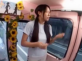 Amazing Japanese chick in Exotic Bus JAV clip