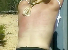 Amazing homemade BDSM, Outdoor xxx movie