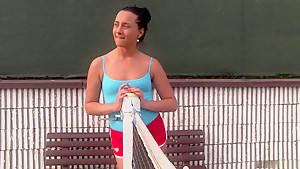 Amazing pornstar Lady D in incredible threesome, outdoor sex clip