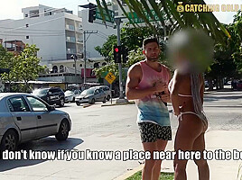 Antonio Mallorca - Omg Sexy Bikini Girl Says Yes To Fucking A Stranger She Meets On The Street!