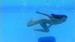 Arin underwater striptease