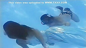 Arin underwater striptease