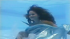 Arin underwater striptease