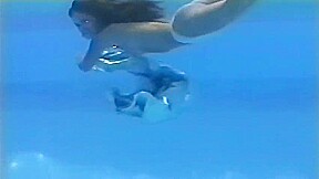 Arin underwater striptease