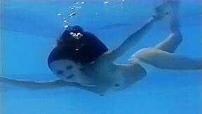 Arin underwater striptease