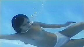 Arin underwater striptease