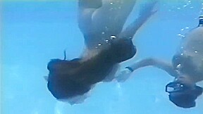 Arin underwater striptease