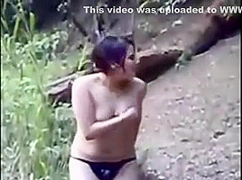 Asian Women Get Nude Outside