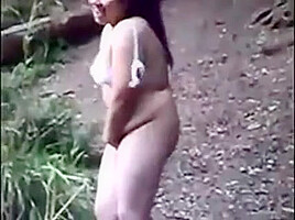 Asian Women Get Nude Outside