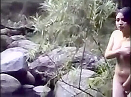 Asian Women Get Nude Outside