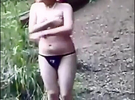 Asian Women Get Nude Outside
