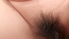 Asian slut with a hairy muff getting banged by her man