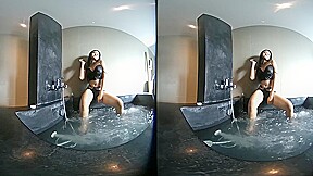Asian teen 18+ In Black Bikini - VRPussyVision