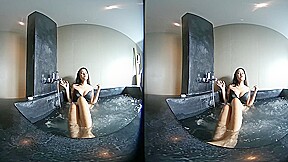Asian teen 18+ In Black Bikini - VRPussyVision