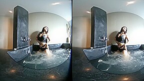 Asian teen 18+ In Black Bikini - VRPussyVision