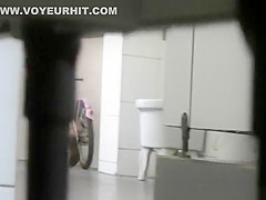 Asian women spied in public toilet peeing