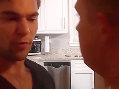 Aspen is interrupted while beating off by horny Brandon