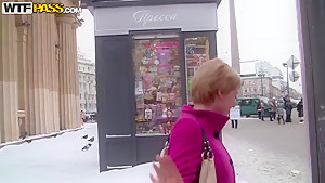 Attractive blonde Amy gets filmed in close up