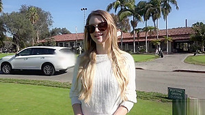 (BANG) NADYA NABAKOVA PUTS HER PUSSY ON DISPLAY AT THE GOLF COURSE