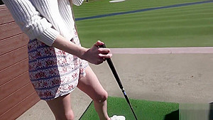 (BANG) NADYA NABAKOVA PUTS HER PUSSY ON DISPLAY AT THE GOLF COURSE