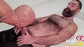 BEARFILMS Burly Bearded Rob Hairy Barebacks Inked Rick Chase