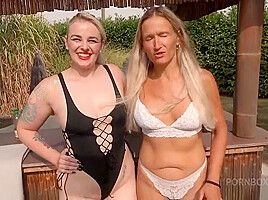 BLONDE AMBITION Public 30 Average Joes Creampie Gang Fuck - PissVids