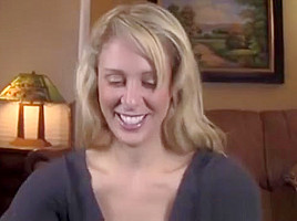 BLONDE BLOWJOB DRIPPING CUM IN MOUTH