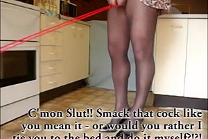 Balls tied to the kitchen door