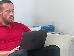 Beautiful stepson lets his stepdad fuck him for some cash