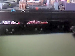 Bedroom concealed camera catches milf