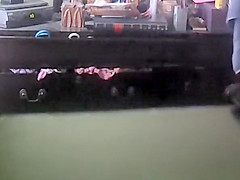Bedroom concealed camera catches milf