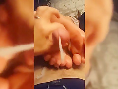 Best Of Amateur Footjob Cumshots & Cum On Feet Compilation 5