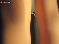 Best upskirt video of a sexy redhead wearing a thong