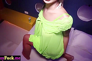 Big Boobs Asian Ladyboy Downy Barebacked By Friend With Big White Cock