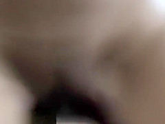 Big Tit Ebony Housewife Gets Horny Watching Cock Cum