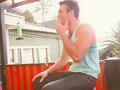 Big dick gay rimjob with cumshot