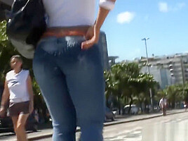 Bigass latina milf spreads her tight asshole
