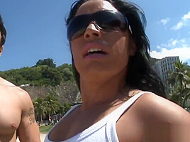 Bigass latina milf spreads her tight asshole
