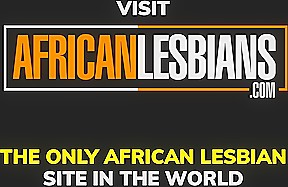 Black Lesbian Duo Rubbing Tight Pussies Together