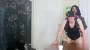 Black tranny using white boy